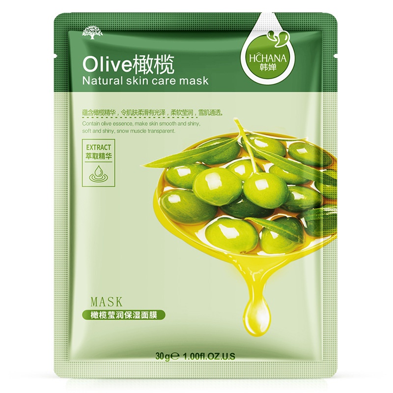 Sheet Mask HCHANA / HCHANA Masker Wajah - OLIVE