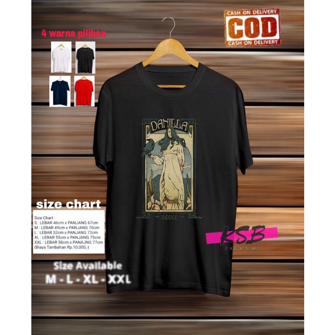 baju kaos distro DANILLA RIYADI/T-SHIRT DANILLA RIYADI/kaos dewasa laki laki perempuan/import