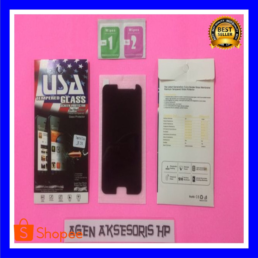 Tempered Glass Tempered Glass ANTI SPY Samsung J3 2016 J300 J310 5.0 inchi Privacy GROSIR TERMURAH