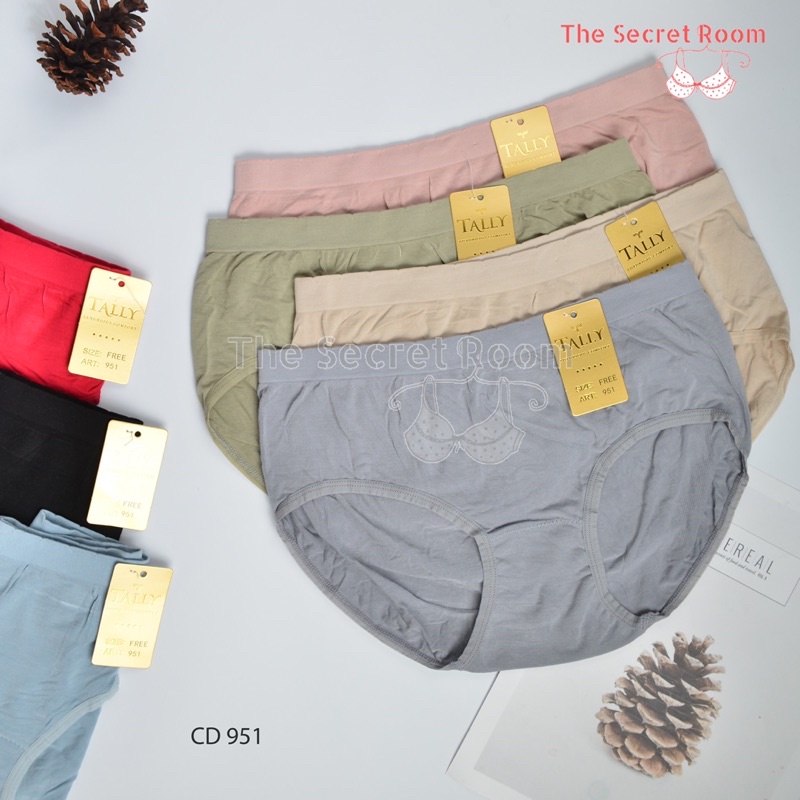 TALLY CD CELANA DALAM 951 | FIT XL | BAHAN RAJUT SUPER LEMBUT | FREE SIZE | STRETCHABLE SOFT PANTIES