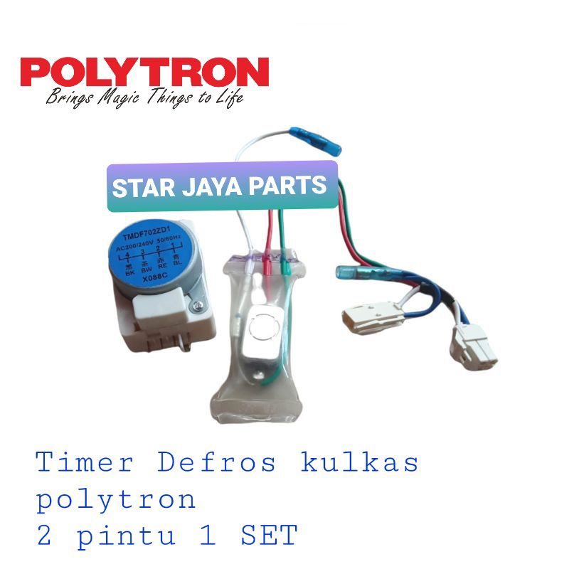 Timer Defros kulkas polytron dua pintu