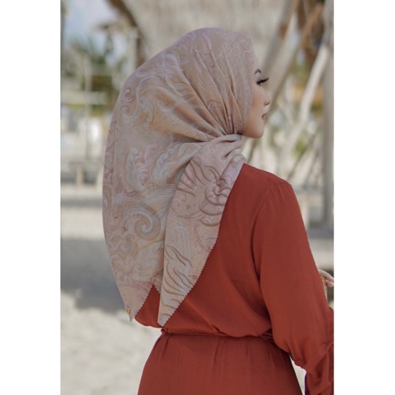 BUTTONSCARVES WAVE VOAL STANDART NEW BUKAN PRELOVED PEACH, MAROON, TAN