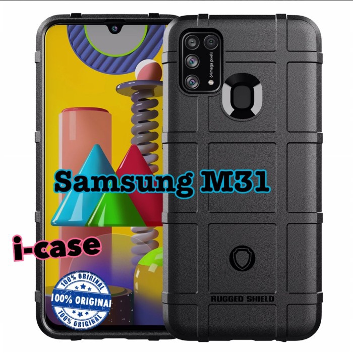 Shield Case Samsung M31 - casing cover armor Galaxy M 31 Samsung