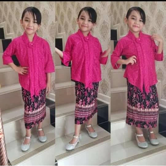 Setelan Kebaya Brokat Floy Anak Terbaruu