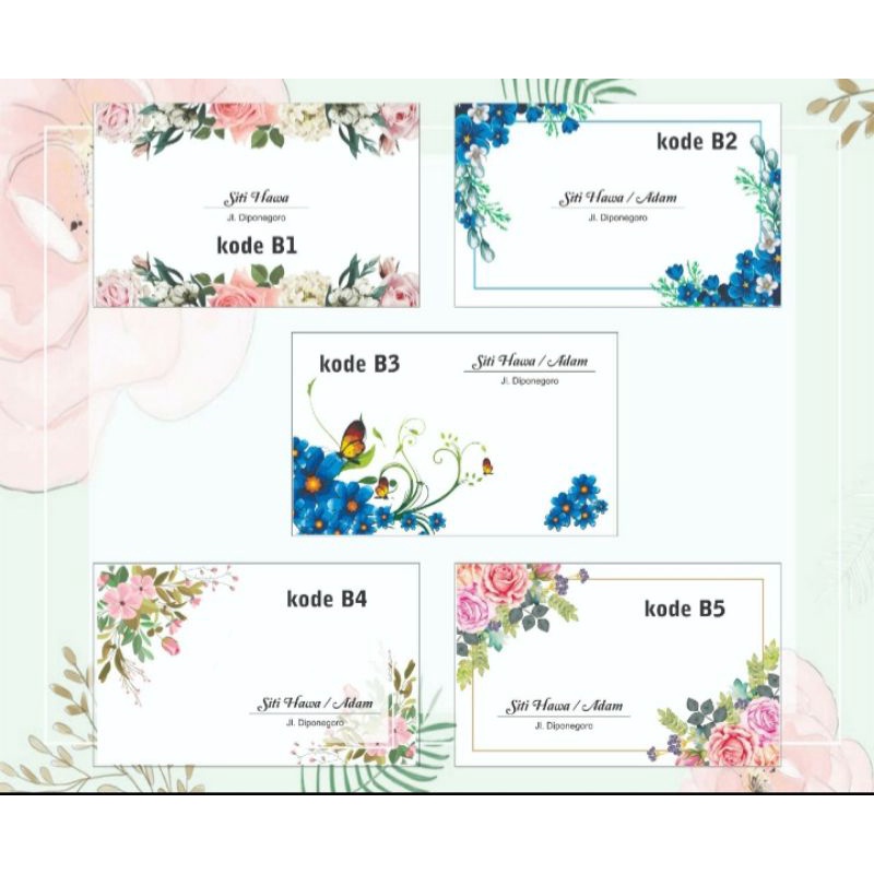 

Amplop nama custom 100 pcs
