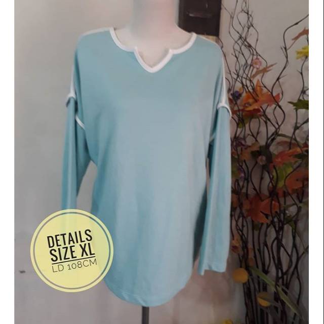 Kaos cewel lengan panjang branded DETAILS