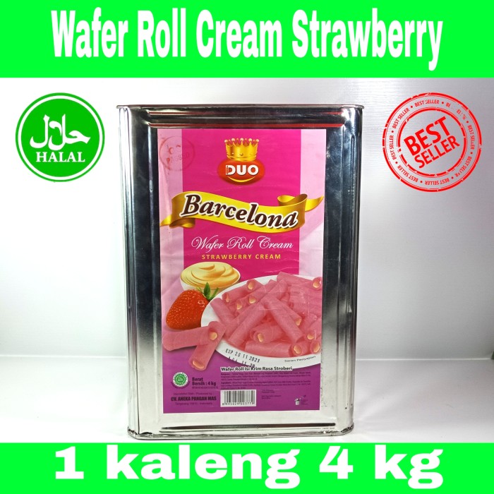 ASTOR BARCELONA ANEKA RASA TERLARIS TERENAK TERMURAH KILOAN 4000 GR - Strawberi, 4 kg