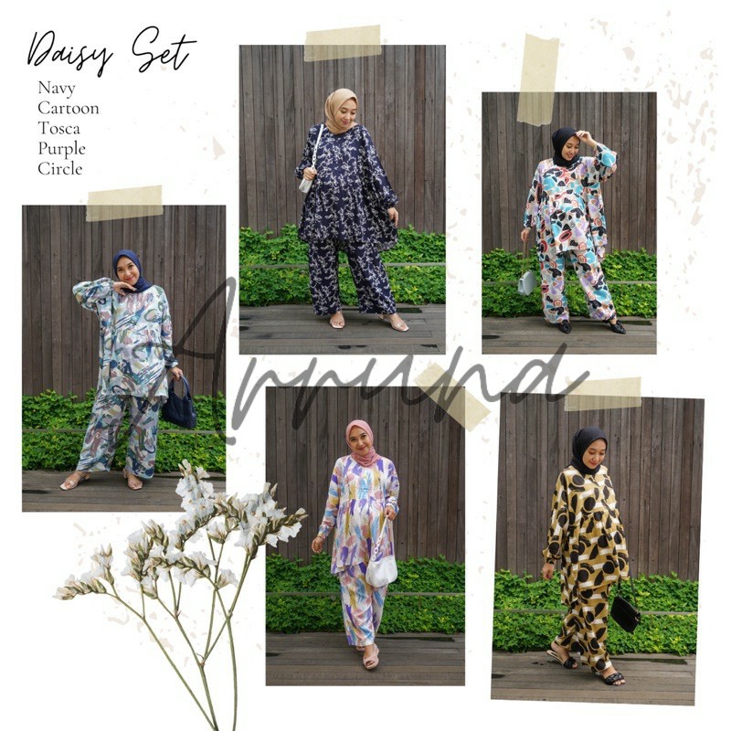 ARRUNA ONE SET DAISY - BAJU BIG SIZE - BAJU IBU HAMIL