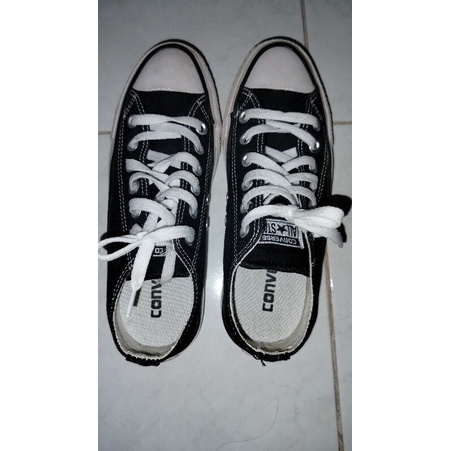 preloved sepatu converse all star hitam/size 38. NEGO
