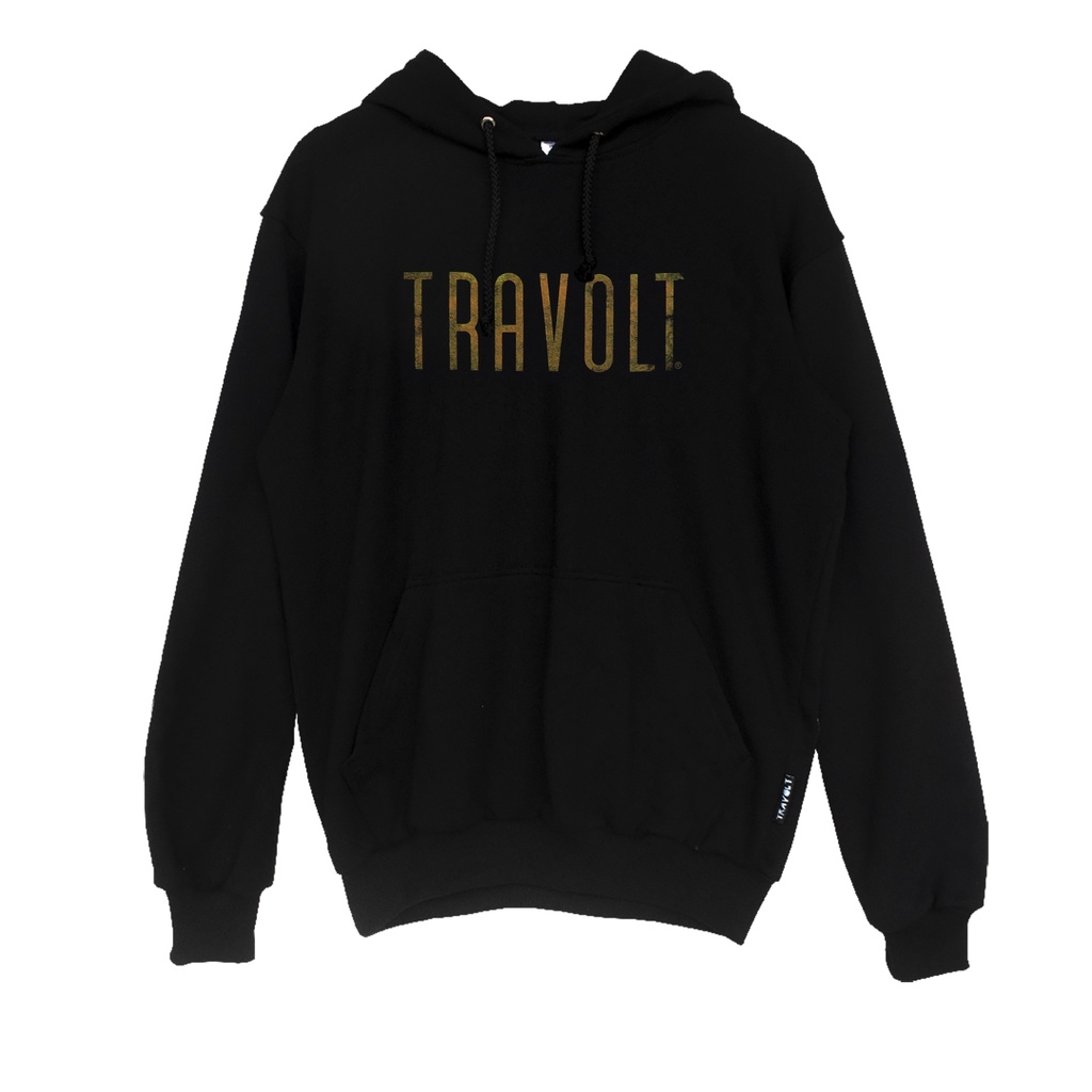 Hoodie - Gold - Black - Hitam - Sweater - Travolt