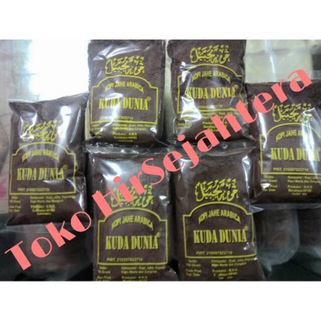 

Coffe cofee ( Kopi ) Jahe Arabica KUDA DUNIA 100gram