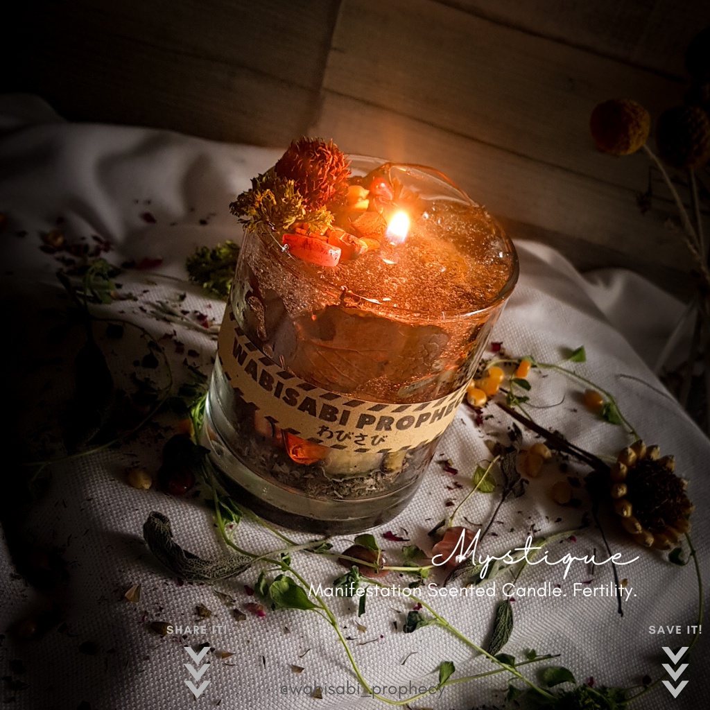 Lilin Aromaterapi Gel Wax Bening Transparan Kaca Dekorasi Manifestasi Kehamilan-1