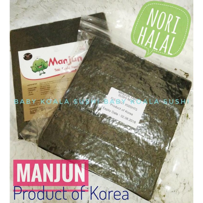 

Yaki Nori Halal | Alas Rumput Laut Sushi/Kimbab 50 Lembar