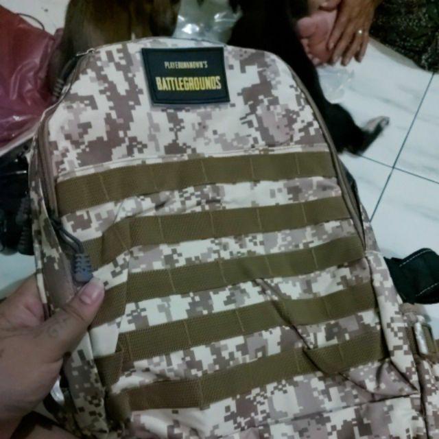 PUBG Level 3 Army Series Tas  Ransel Besar Laptop  Sekolah 