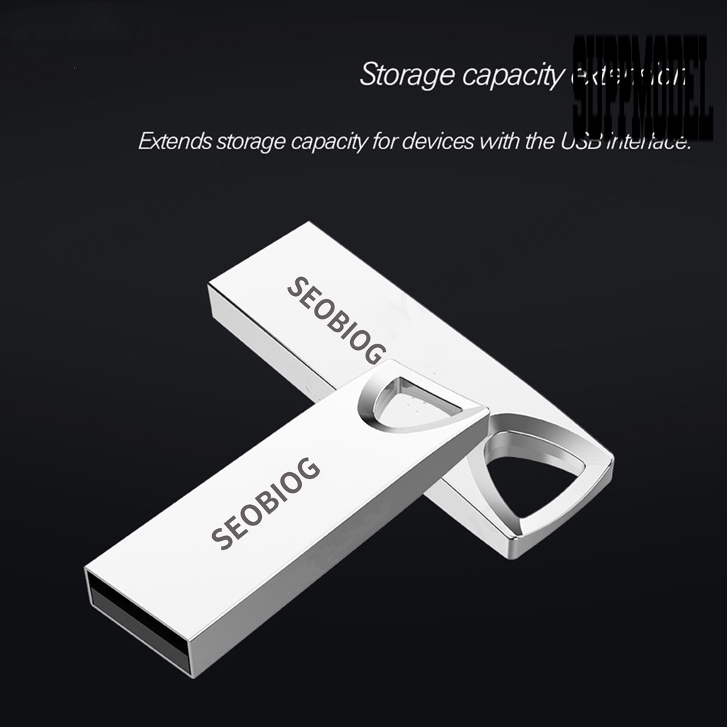 &lt; Suppmodel &gt; Flashdisk USB 3.0 1TB / 2TB Plug &amp; Play Bahan Logam Tahan Air Untuk Komputer