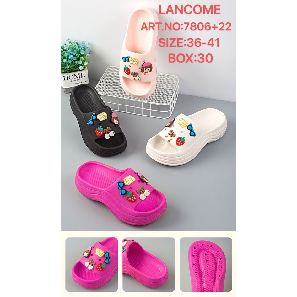 sandal wanita viral karet spons 7806+22 36-41