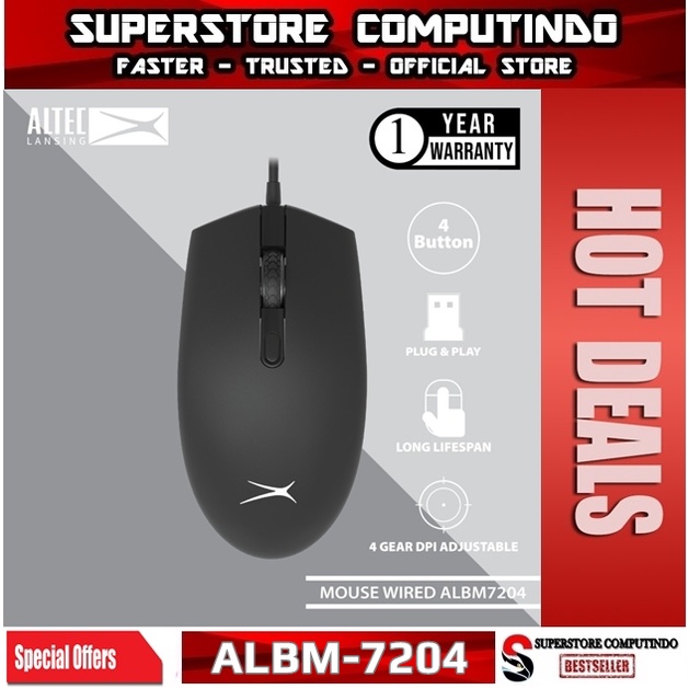 Mouse Altec Lansing Wired ALBM-7204 | Altec ALBM7204