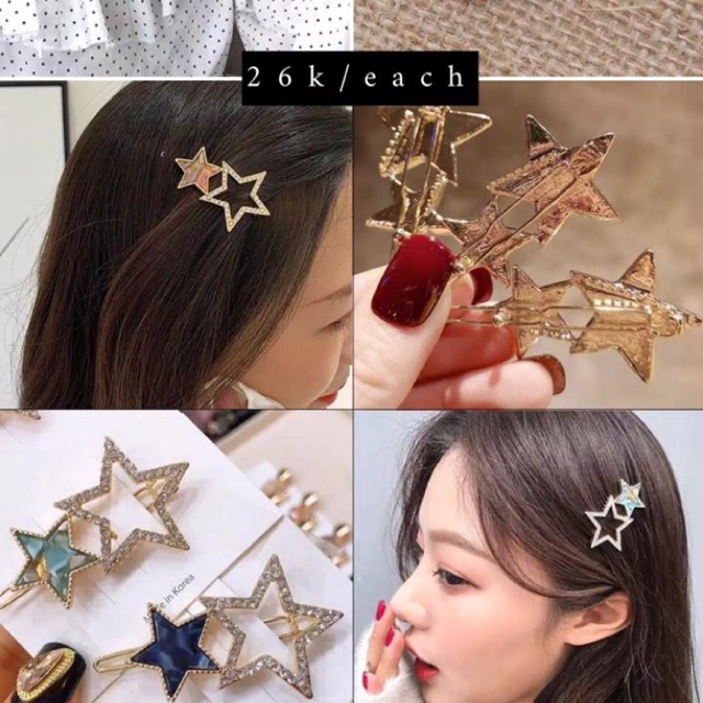 Accesories korea, jepit lucu, jepit rambut, jepit hijab anting lucu, anting bulan