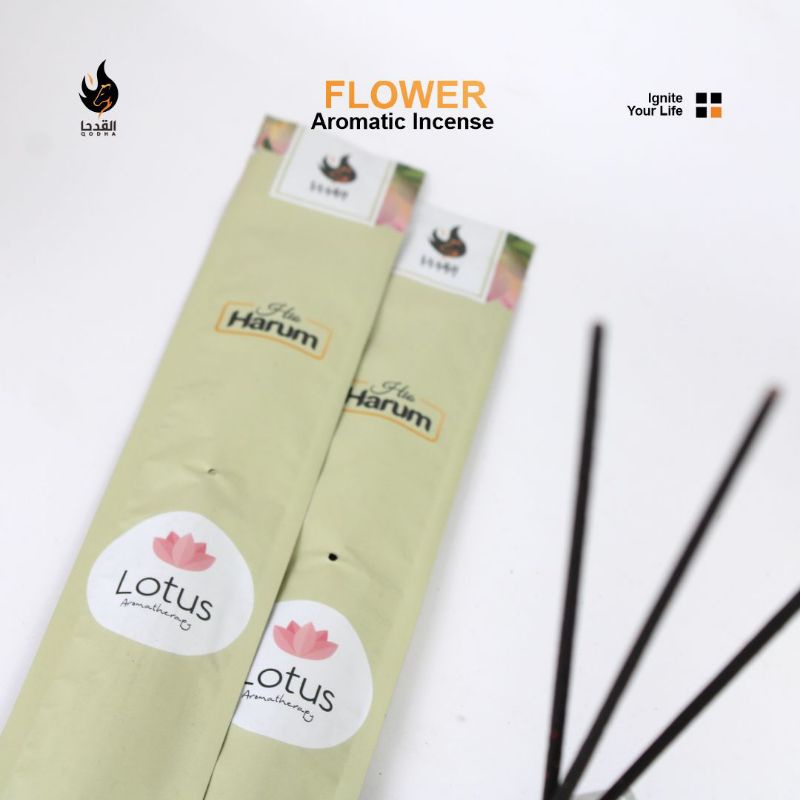 Bukhur Buhur Dupa Lidi Stick Aromaterapi QODHA Hio Harum Isi 20 Sticks Aroma LOTUS