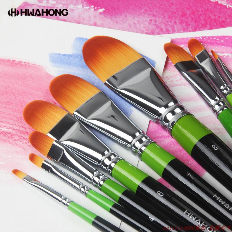 Hwahong 982 Pulpen Kuas Cat Air minyak Kepala Bulat Gagang Hwahong 982 Pulpen Kuas Cat Air minyak Kepala Bulat Gagang
