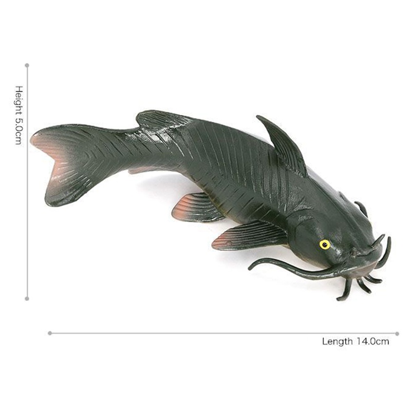 Children's Simulation Aquatic Animal Catfish el Toy Solid Static Ornaments Action Figure el Toy Kid Gifts A