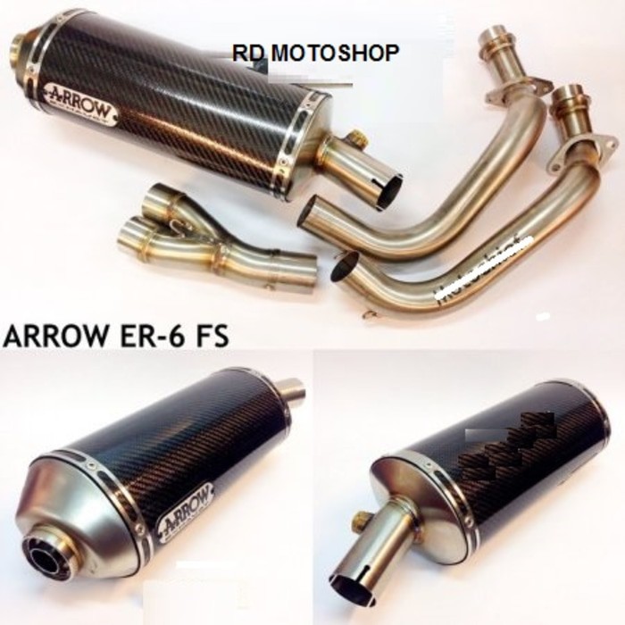 Knalpot Arrow - Er6 / Versys Carbon Fullsystem