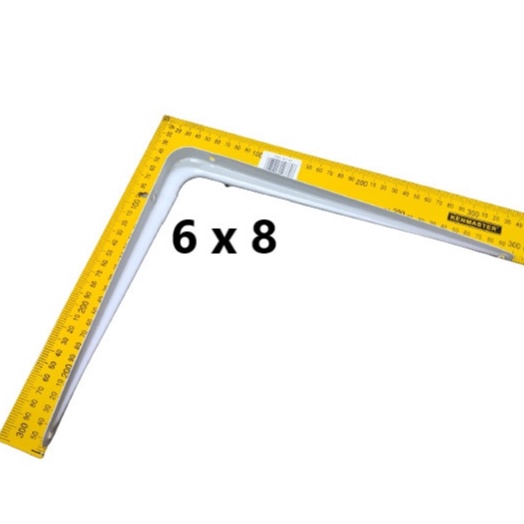 SIKU RAK PUTIH 6 X 8 / SIKU RAK DINDING/ FOLDING BRACKET/SIKU RAK SERBAGUNA MULTIFUNGSI/ SIKU RAK PE