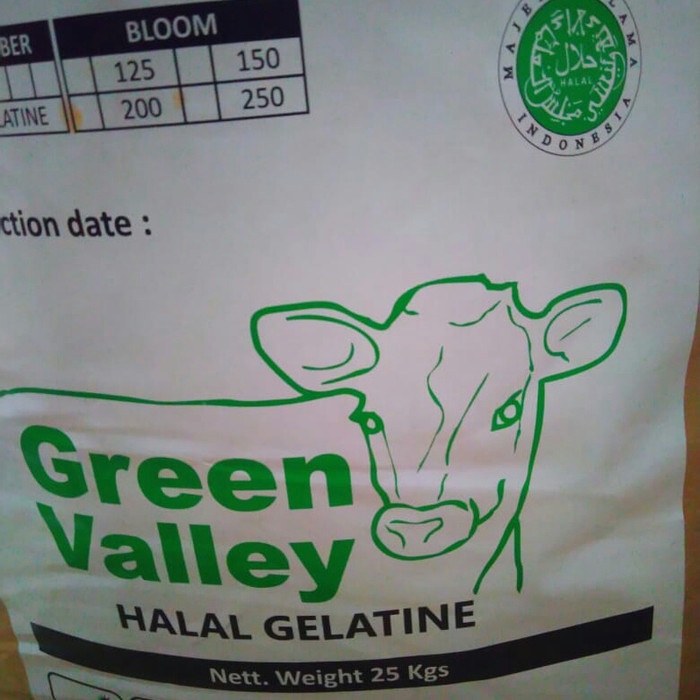 

rg201tg Gelatin Halal Green Valley 100Gr Xz20X1Z11