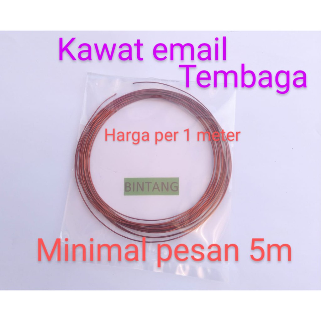 Kawat email tembaga meteran ukuran 0,6/0,7mm