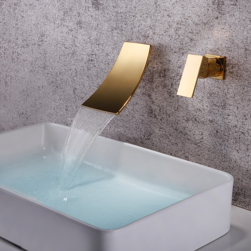 Skowll Wall Mounted Waterfall Faucet Gold Mixer Tap Bathroom Single Handle Bathroom Sink Shopee Indonesia Skowll Wall Mounted Waterfall Faucet Gold Mixer Tap Bathroom Single Handle Bathroom Sink Shopee Indonesia