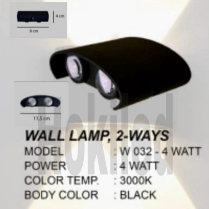 Lampu Hias Dinding lampu Pilar Lampu kamar lampu tidur Minimalis 4W 4 LED Lampu Pilar lampu taman