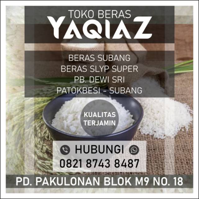 

Beras pandan wangi netto 5kg