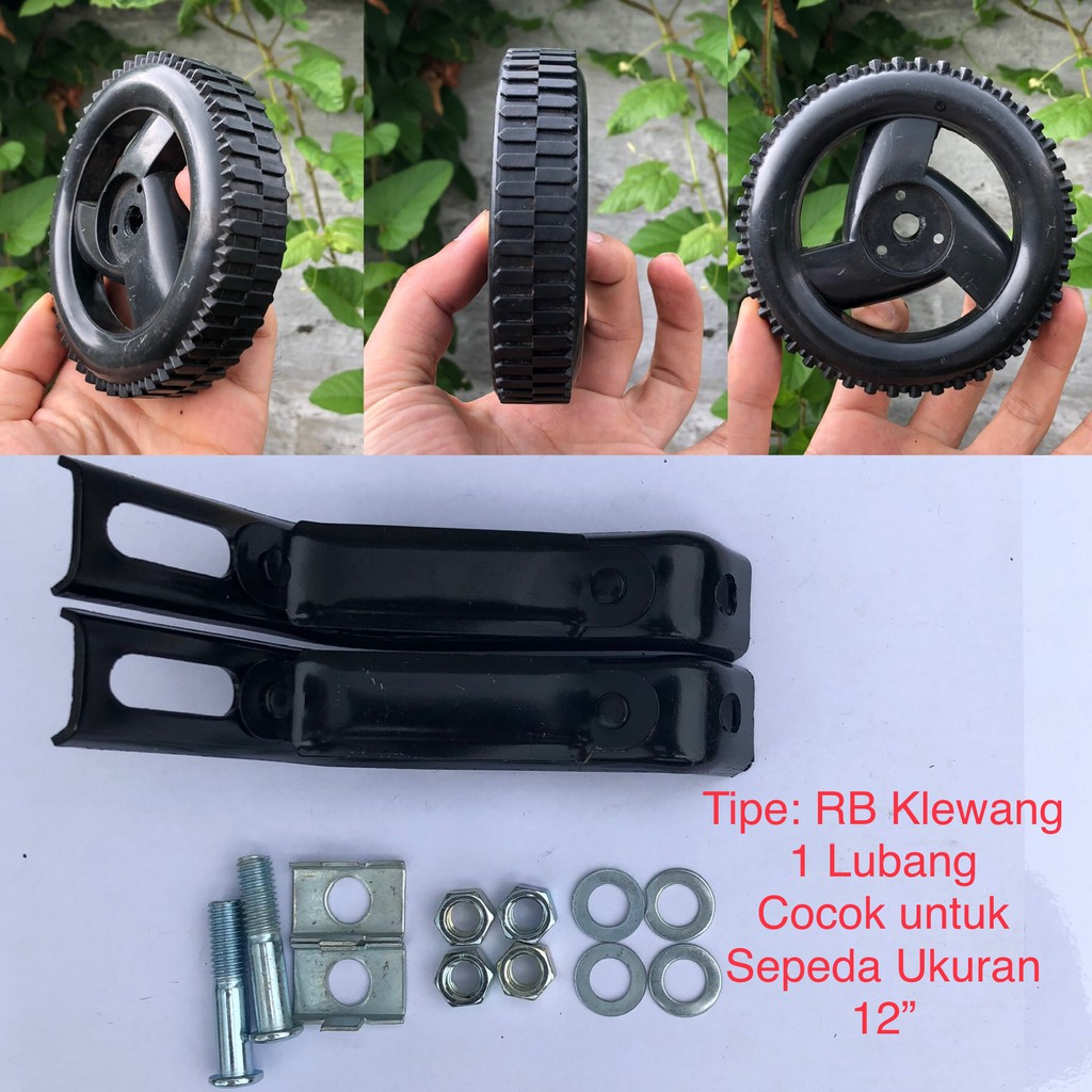 RODA BANTU KLEWANG Training Wheels Sepeda Komplit Siap Pakai