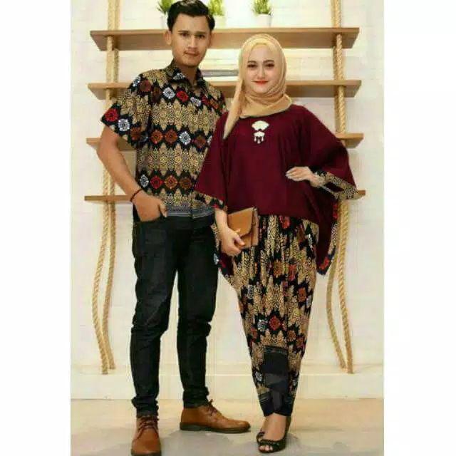 Maura Couple Sania Ruffle Batik Couple Ori Ndoro Jowi 