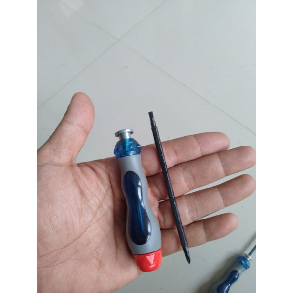 Obeng Bolak Balik Mini Plus Minus Magnet Bb Obeng Panjang Bisa Diatur