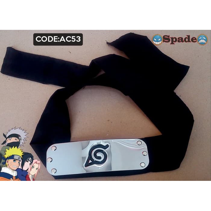headband naruto,headband akatsuki,ikat kepala naruto,akatsuki (spade)