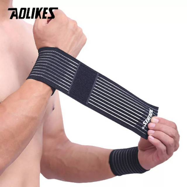 Aolikes Bandage Strap Wristband Hand Tangan Support Running Fitness Cycling