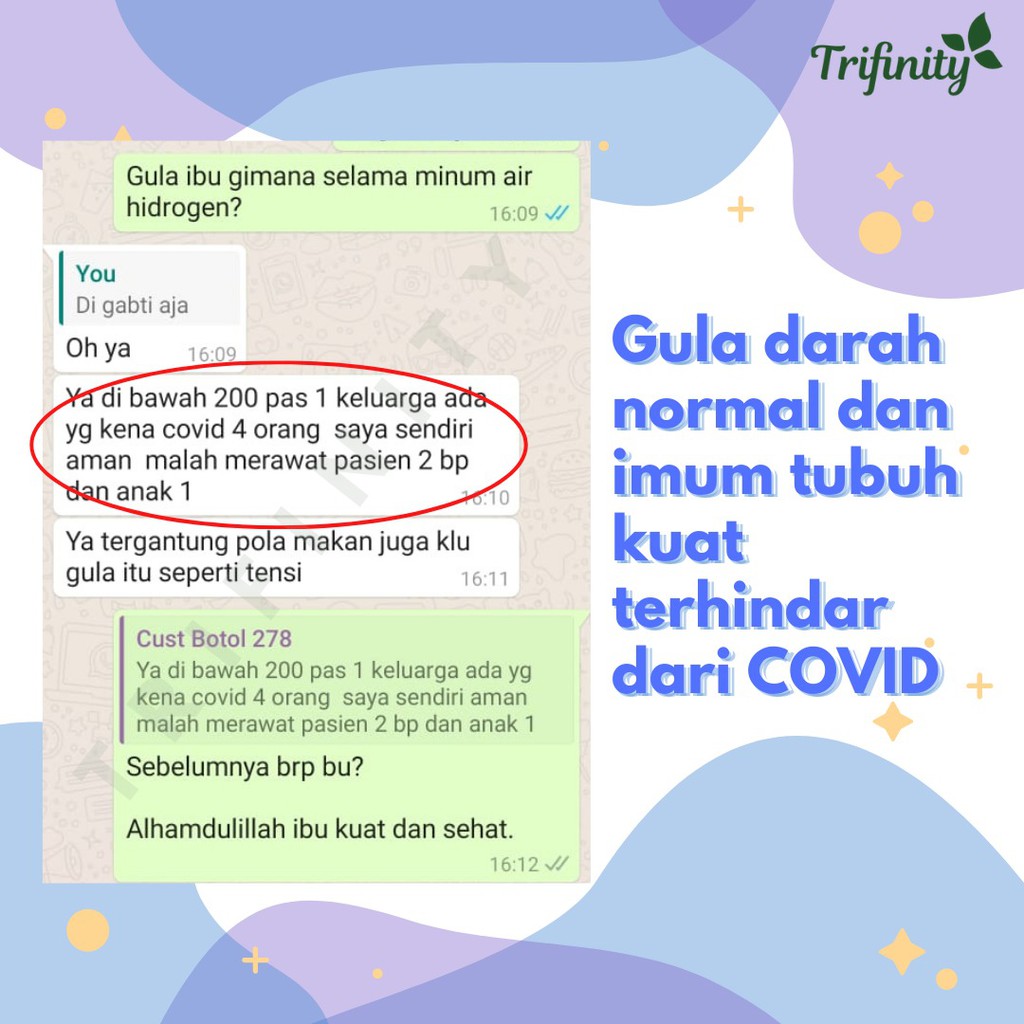 Turun gula darah diabetes kencing manis tanpa obat herbal insulin hanya dengan botol trifinity Gen2