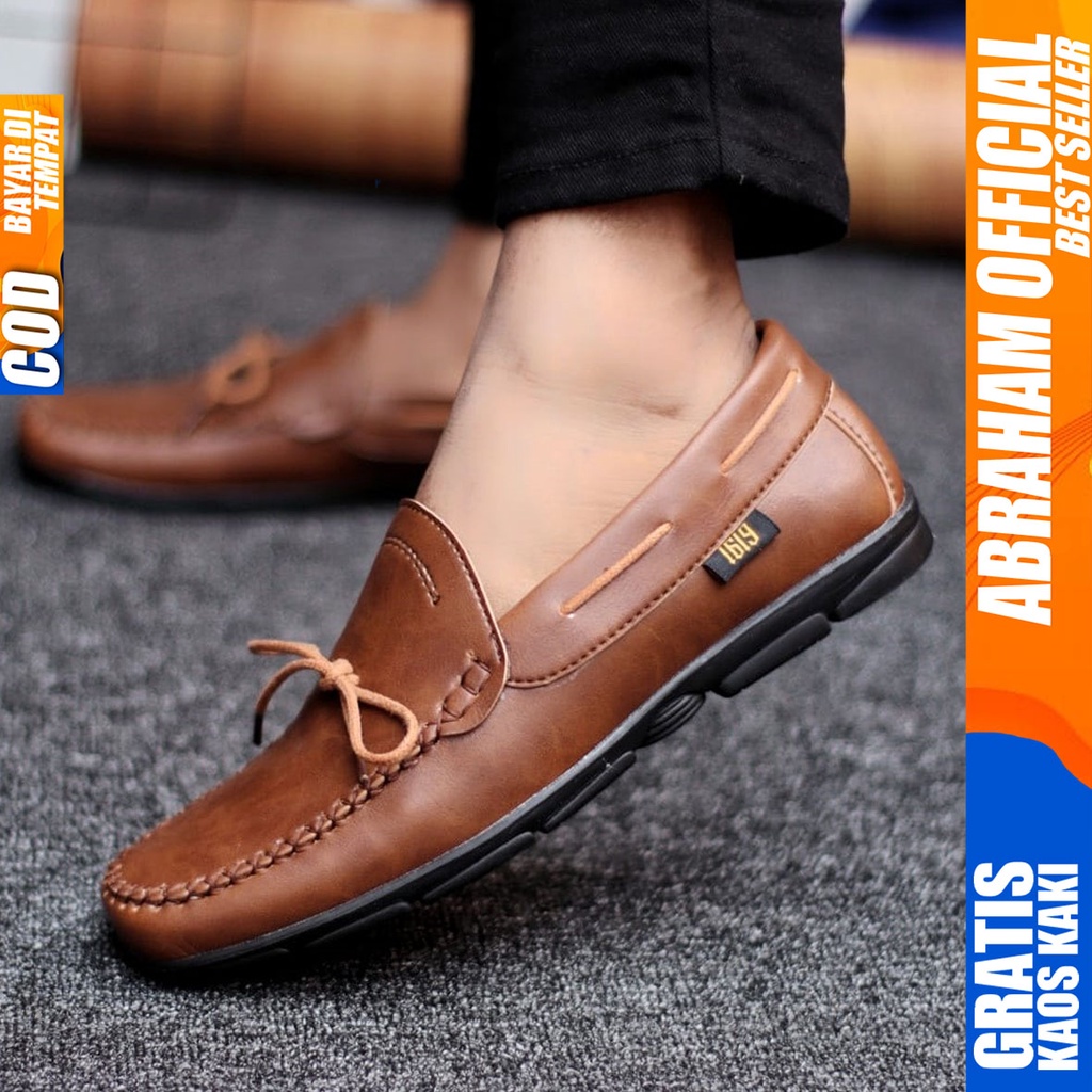 Abraham Melvin - Sepatu Formal Casual Pria Pantofel