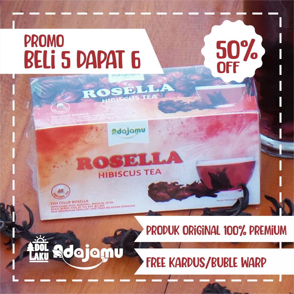 

Teh Celup Bunga Rosella Herbal Alami isi 20 sachet Termurah Minuman Herbal Kaya Manfaat Bagi Tubuh