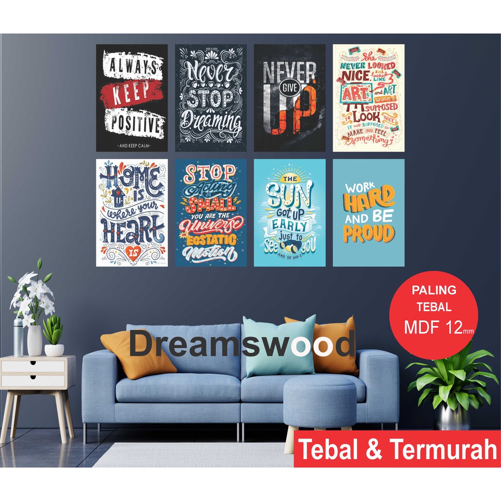 DREAMSWOOD Hiasan dinding rumah pajangan  hiasan kamar  