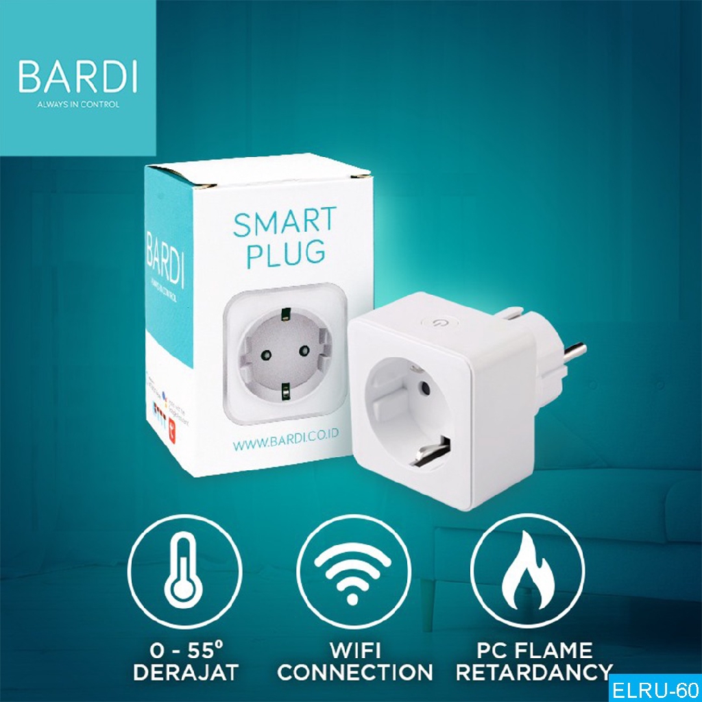 Bardi SMART PLUG Wifi Wireless Colokan IoT Smart Home Colokan Pintar Cbg