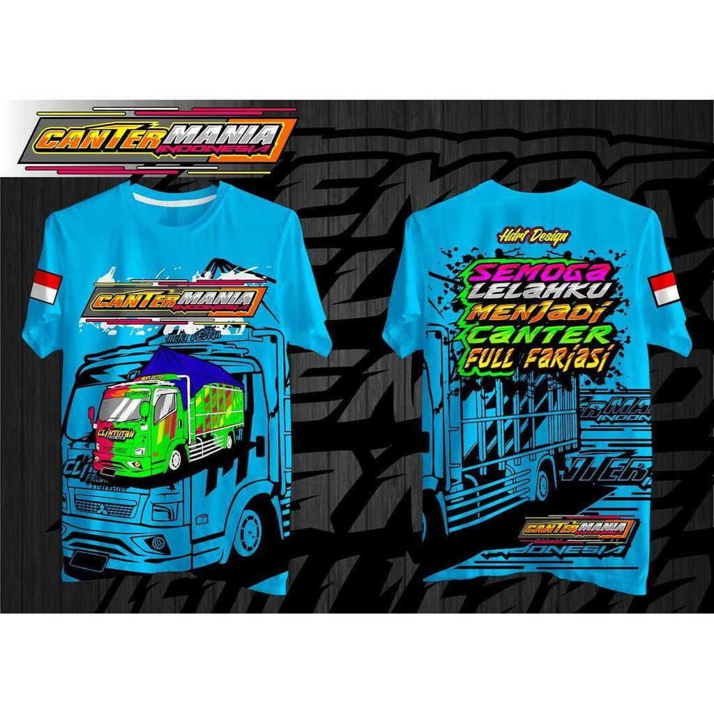 Kaos Truk Canter Mania Indonesia Terbaru