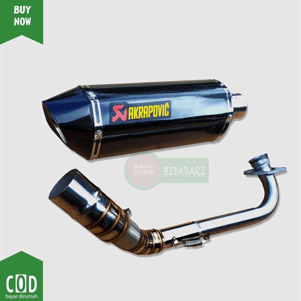Knalpot racing Beat akrapovic murah||cocok buat Vario|aerox|Nmax|Beat|Scoopy|Xride|Mio sporty z