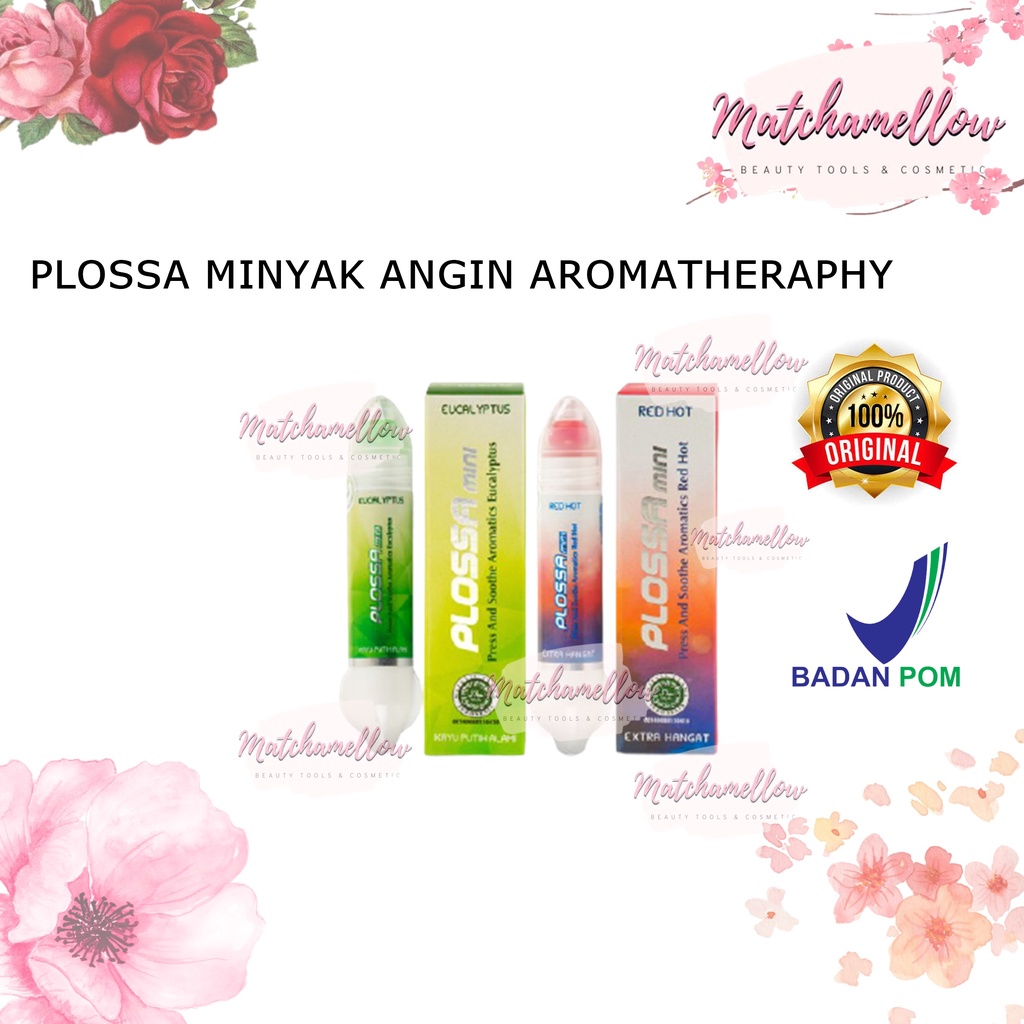 ❄️MATCHA❄️PLOSSA MINYAK ANGIN AROMATHERAPHY - INHALER ROLL ON MINYAK ANGIN