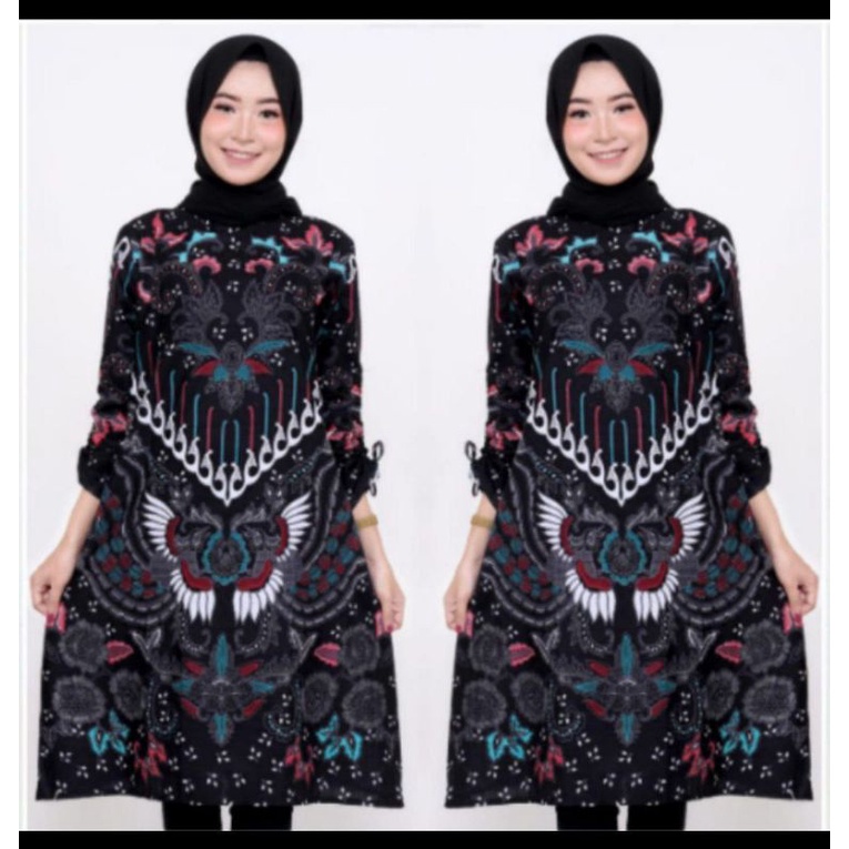 TUNIK BATIK /ATASAN BATIK WANITA MUSLIM /Lengan Panjang Size M,L,XL,XXL