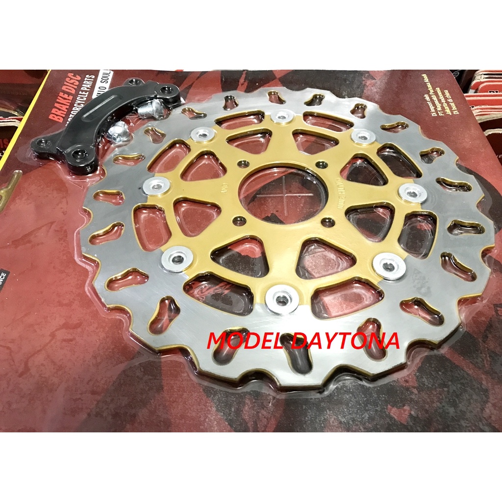 PIRINGAN LEBAR 260MM MIO SPORTY-MIO SOUL-MIO SMILE-XEON RC-XRIDE 115 CAKRAM LEBAR 260MM 200MM MOITID DAYTONA BULAT GERIGI CAKRAM PLUS BREKET UKURAN BESAR