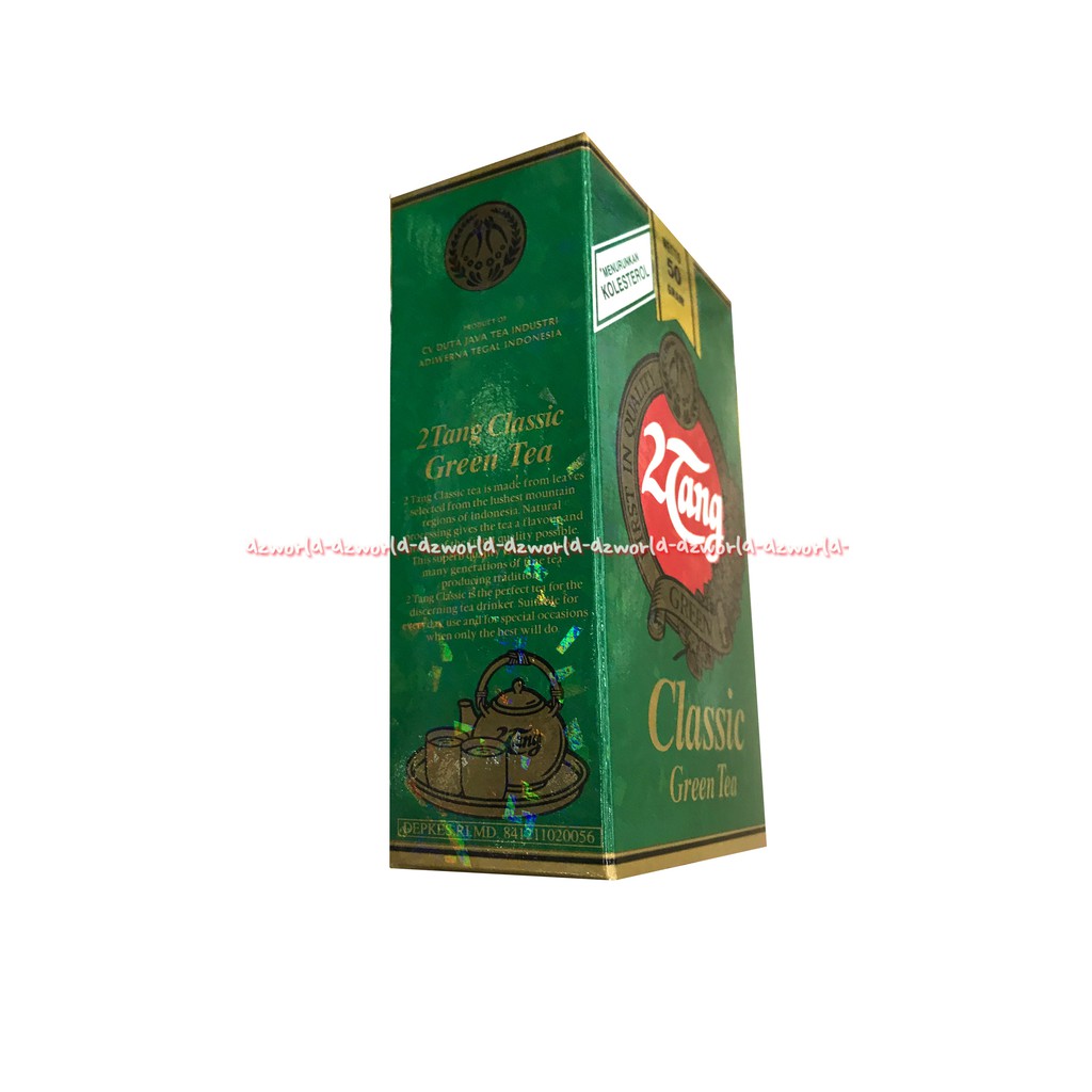 Teh 2Tang Classic Jasmine Green Tea Menurunkan Kolesterol Classic Jasmin Tea 50gr 2 Tang Teh 2Tang Teh Bubuk Aroma Melati