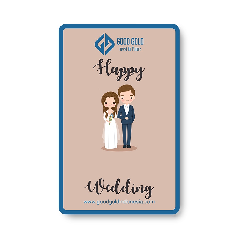 Emas Batangan/ Logam Mulia Good Gold 0,1/0,25/0,5 gr Wedding Series-1