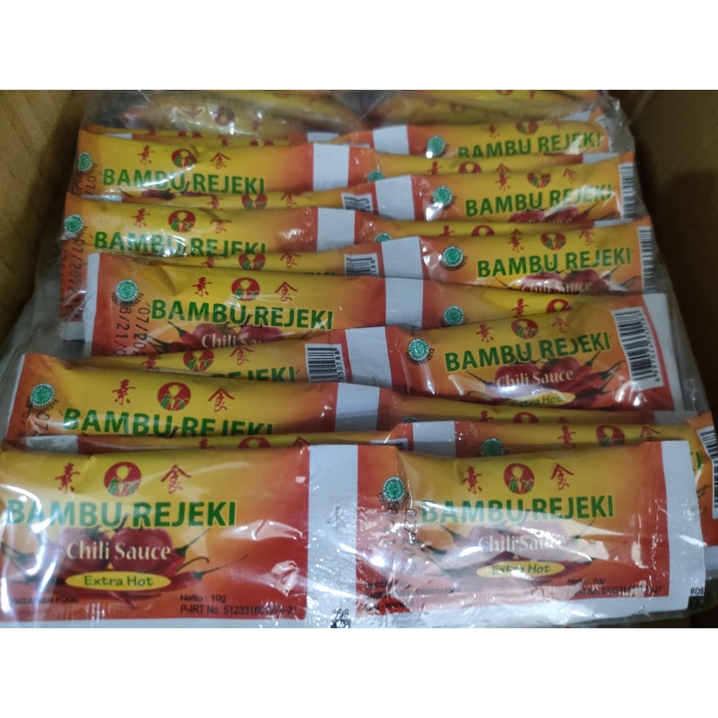 

BUMBU REJEKI SAUCE CHILI EXTRA HOT SACHET [PPJ]